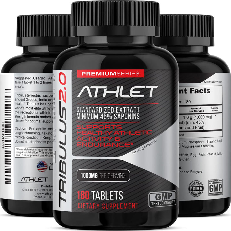 Tribulus Terrestris 1000 mg 180 Tablets - Supports Muscle Strength Stamina Vitality Energy Endurance - BeesActive Australia