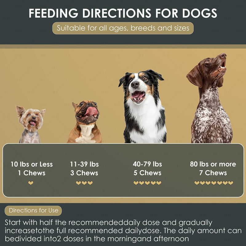 Dog Allergy Chews, Itchy Skin Relief for Dogs & Immune Support Anti Itch Probiotics for Yeast, Itchy Ears, Vitamins for Seasonal Allergies, Gut Health, Chicken 200 Chews
