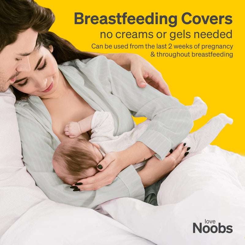 The Original Silver Nursing Cups, LoveNoobs Silver Nipple Covers Breastfeeding, XL Nipple Shields for Nursing Newborn, Post Partum Recovery, Baby Essentials, Silver Nipple Shield, Nickel-Free X-Large - BeesActive Australia