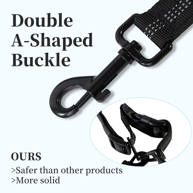 Hands Free Dog Leash with Zipper Pouch, Adjustable Waist Belt, Dual Handles, Durable Retractable Bungee for Medium and Large Dogs - Ideal for Walking, Jogging, Running, Hiking, Training - BeesActive Australia