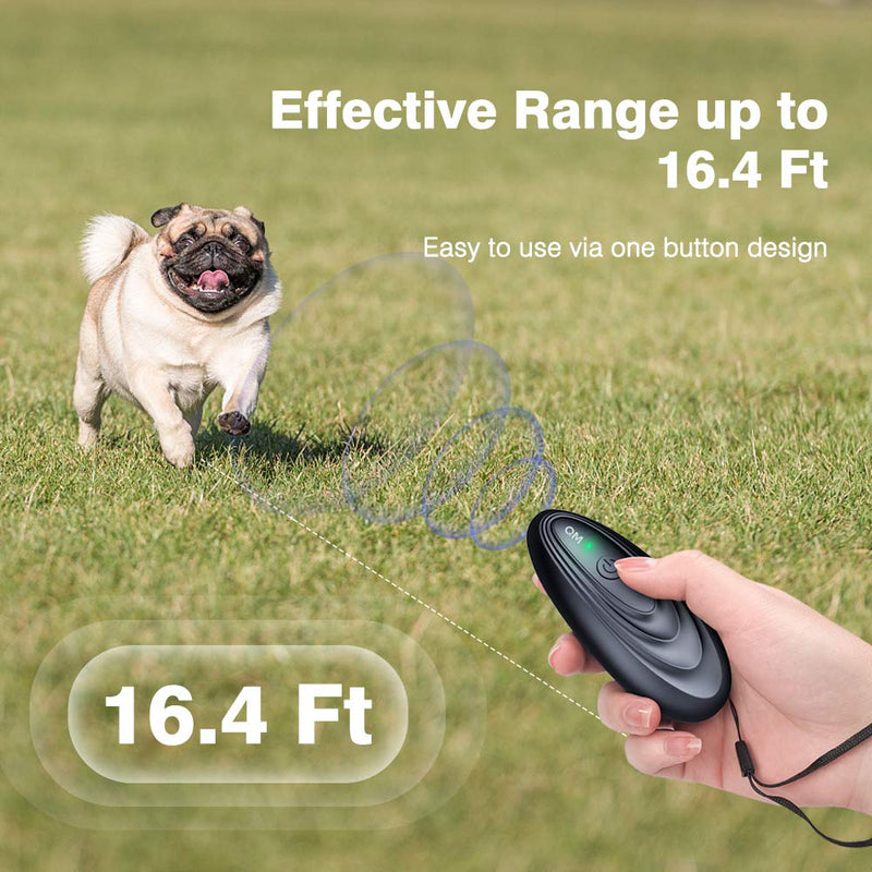 Bubbacare Anti Barking Device Dogs, 16.4 Feet Long Range Bark Control Ultrasonic Device, Portable Rechargeable Bark Control for Dogs, Dog Training and Behavior Correction - BeesActive Australia