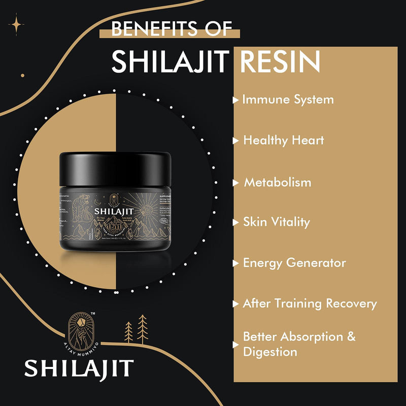 Shilajit Resin with Fulvic Acid & Trace Minerals, Original Siberian Pure Shilajit with 85+ Humic Acid Supplement Gel, Support Metabolism & Immune System - 100 Serving / 50g Unflavored 1.7 Fl Oz (Pack of 1) - BeesActive Australia