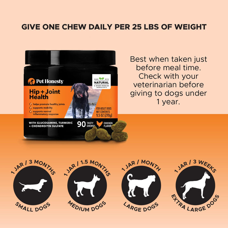 PetHonesty 10 in 1 Multivitamin + Hip & Joint Health Soft Chew Supplement Bundle - Dog Vitamins - Glucosamine Chondroitin, Omegas, Turmeric and MSM for Overall Dog Health, Joint Supplement for Dogs. - PawsPlanet Australia