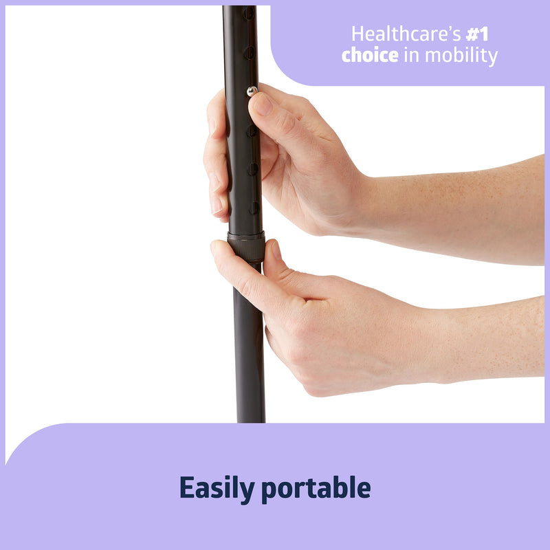 Medline Aluminum Offset Walking Cane for Seniors & Adults is Portable and Lightweight for Balance, Knee Injuries, Mobility & Leg Surgery Recovery - BeesActive Australia
