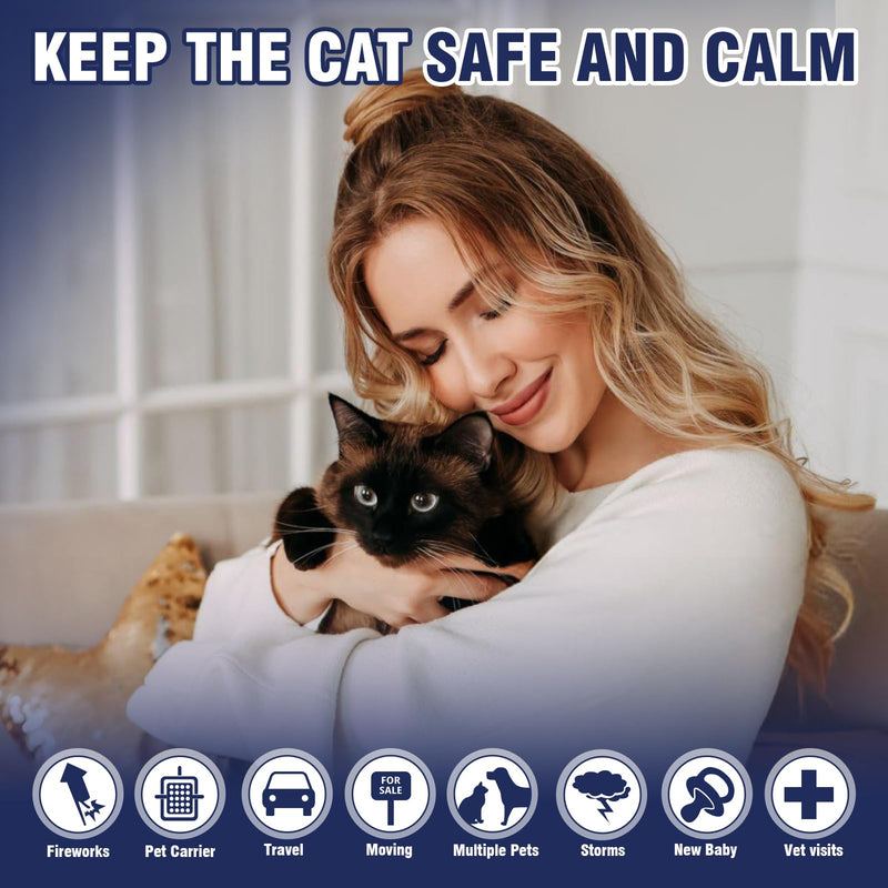 Pheromones Cat Calming Socket for Cat Calming Diffuser Soothing Diffuser Set Cat Anti Stress Calming Agent Fragrance Plug Tasteless (2 plugs + 2 refill packs of 48 ml each) - BeesActive Australia