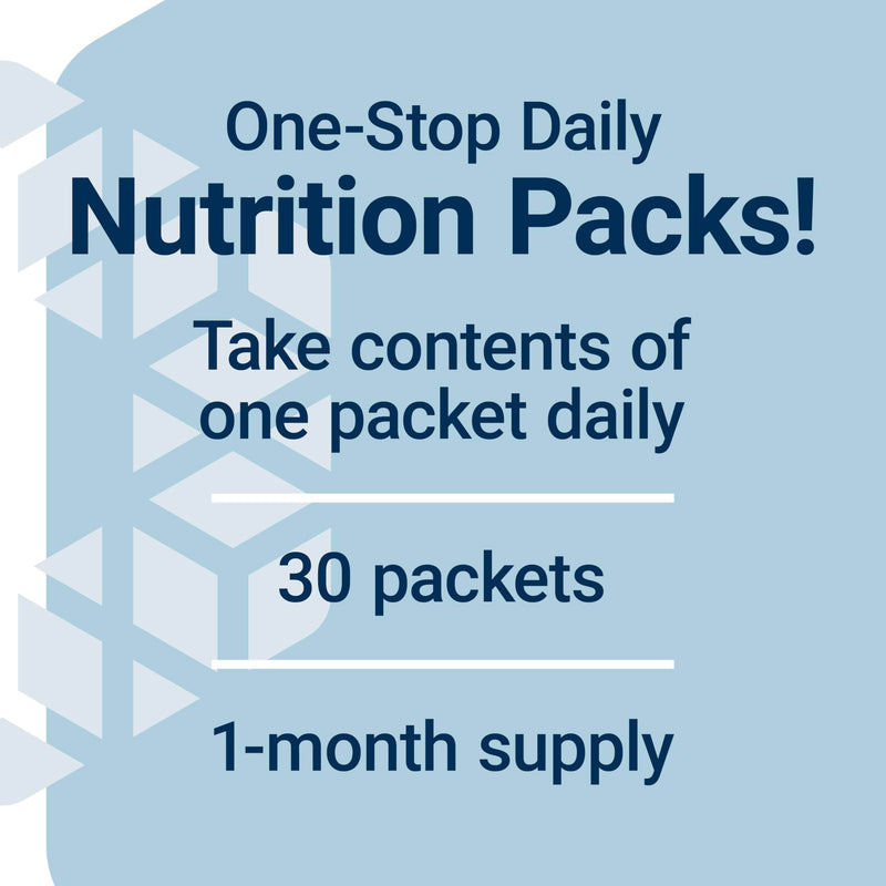 Life Extension Comprehensive Nutrient Packs Advanced, 30 Packets | Curcumin, Fish Oil, Multivitamin & CoQ10, On-the-Go Packets, Gluten-Free & Non-GMO