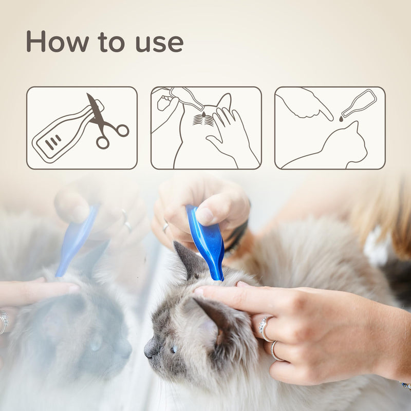 Beaphar – StressLess Herbal Calming Spot-On for Cats – Reduces Stress & Anxiety at Home and On-the-Go – With Valerian Extract – For Cats & Kittens – 3 x 1 Week Doses –Easy-to-Use Spot-On Pipettes 3 Count (Pack of 1)