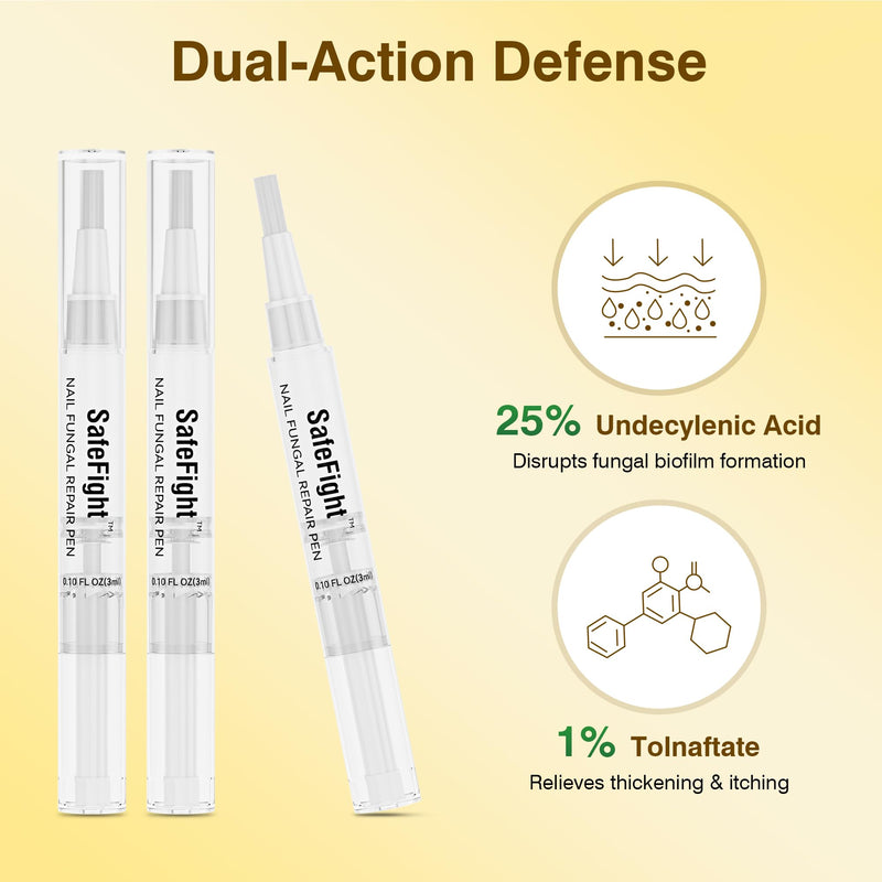 Toenail Fungus Treatment Extra Strength - Nail Repair for Damaged Nails, Nail Repair with 25% Undecylenic Acid & Tolnaftate, Toenail Fungus Treatment for Fungal Toenail Fingernails & Athletes Foot - BeesActive Australia
