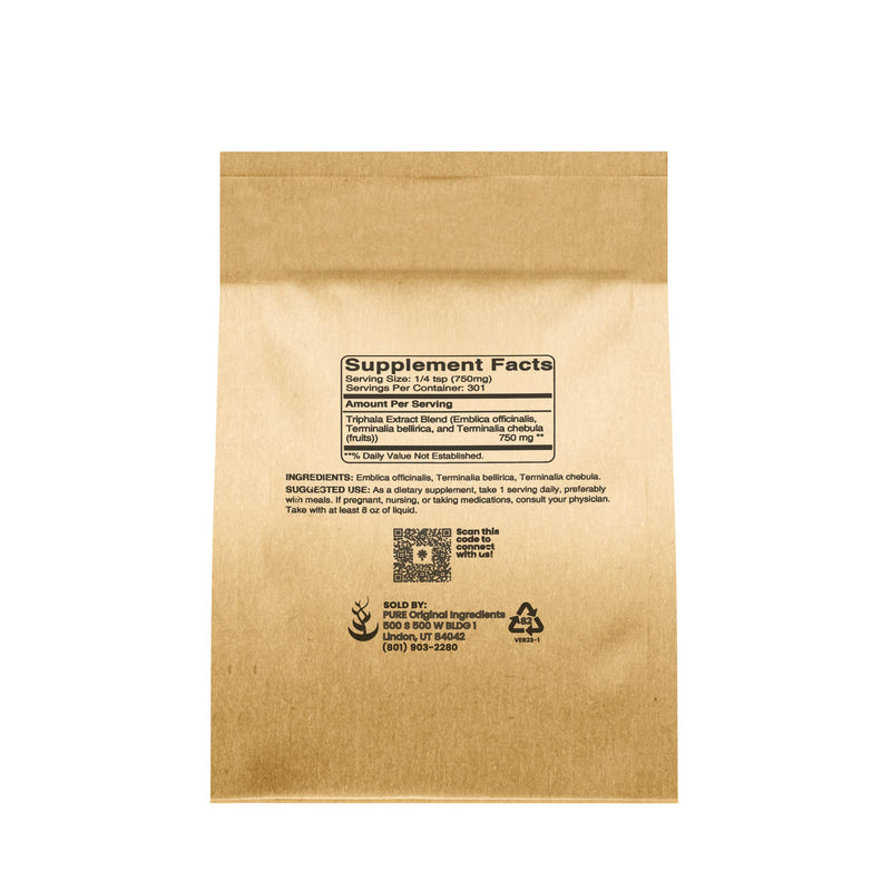 PURE ORIGINAL INGREDIENTS Triphala Extract Powder (8 oz) Pure, Naturally Sourced, No Additives or Fillers 8 Ounce (Pack of 1) - BeesActive Australia