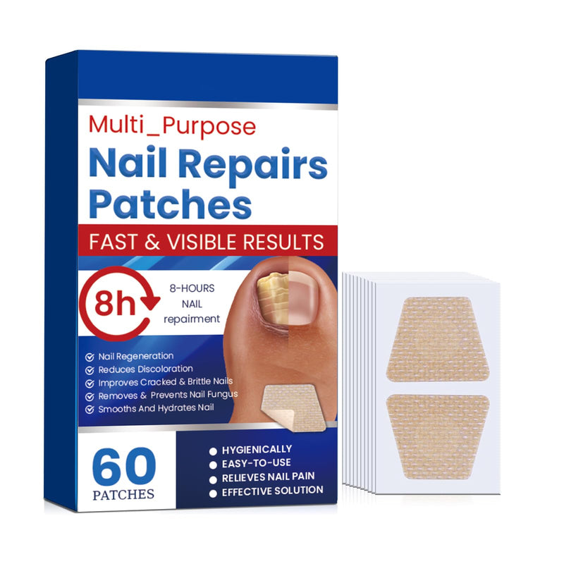 Fungal Nail Patches,60 pcs Toe Nail Fungus Treatments Patches,Nail Fungus Treatment Extra Strength,8-Hour Overnight Nail Treatment Restores Healthy Appearance