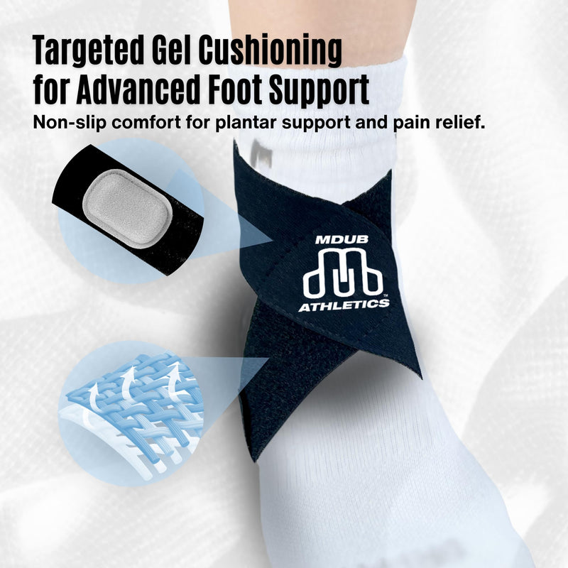 MDUB Ankle X Strap for Achilles Tendon and Planter Fasciitis Support, 1 Pack, Ankle Tendonitis Pain Relief Support Brace, Hiking, Soccer, Basketball, Running, Tennis, Volleyball & Pickleball - BeesActive Australia