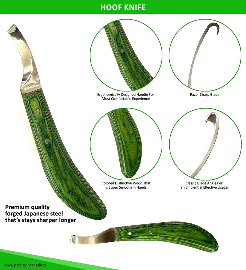 Farrier Tools Super Sharp Hoof Knife - Green and Blue Hoof Knife - BeesActive Australia