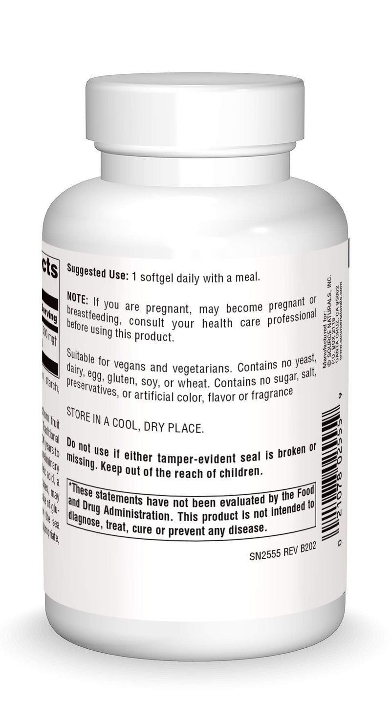 Source Naturals, Omega-7-120 Vegan Softgels | Sea Buckthorn Fruit Oil | Non-GMO | Vegan-Sourced for Health and Vitality 120 Count (Pack of 1)