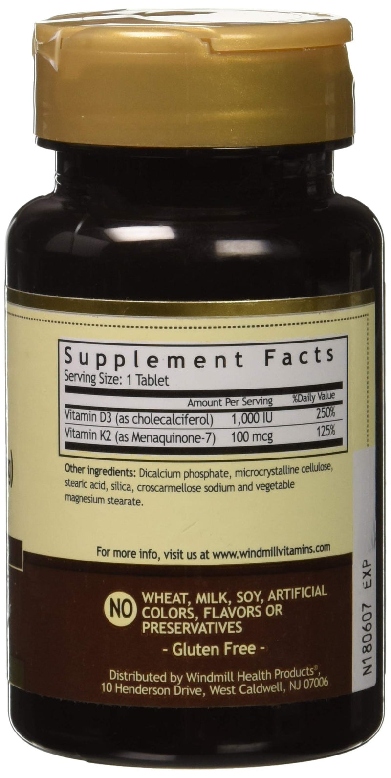 Vitamin K2 (MK7) with Vitamin D3 60 Tablets