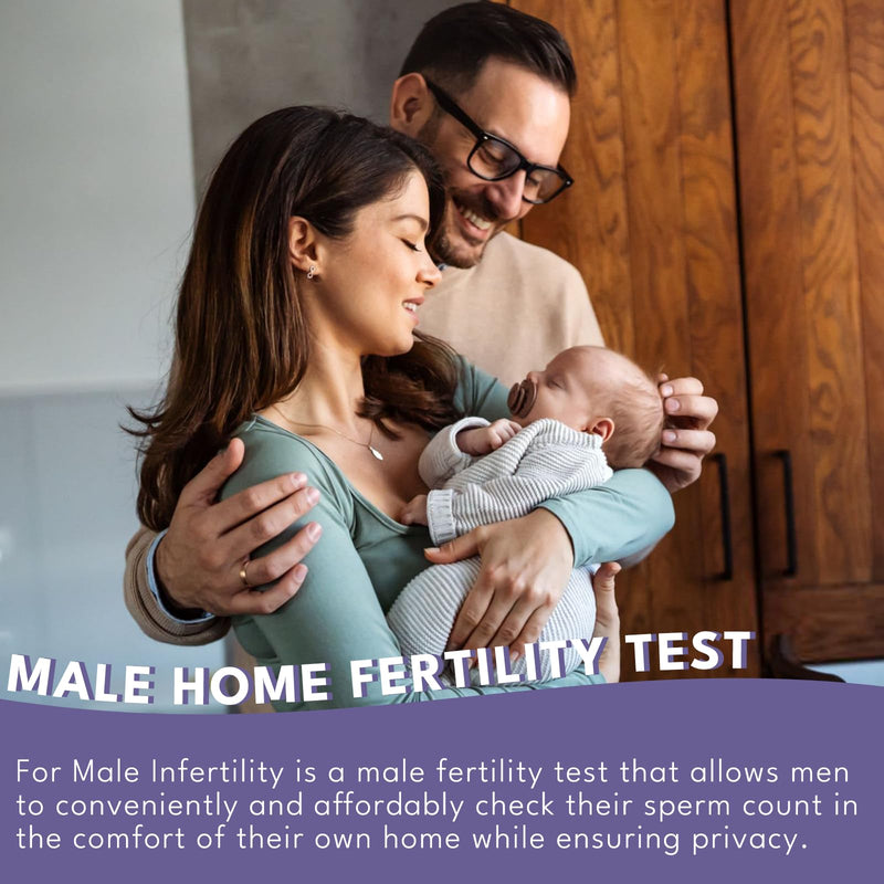 Trak Plus Male Fertility Testing System Fertility Home Test Kit for Men- Shows Normal or Low Sperm Count- Easy to Read Results-Convenient, Accurate, Private