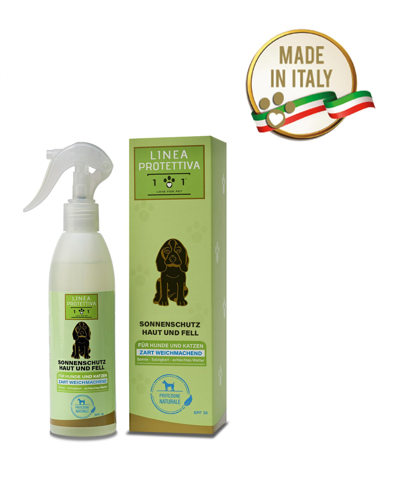Natural sun protection spray for dogs and cats, 250ml - Protects against sun rays and sun - Sun sun cream fluid, Linea 101 - BeesActive Australia