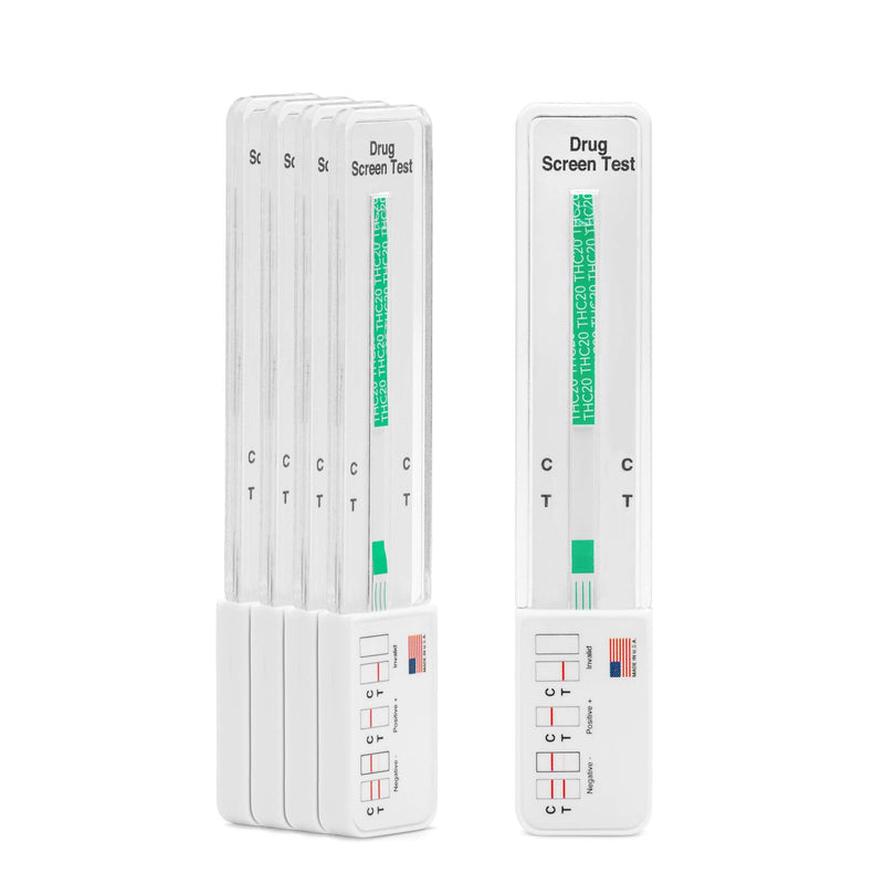 5 Pack - DrugExam Highly Sensitive Marijuana THC 20 ng/mL Single Panel Drug Test Kit - Marijuana Drug Test with 20 ng/mL Cutoff Level for Detecting Any Form of THC in Urine up to 45 Days (5) 5 - BeesActive Australia