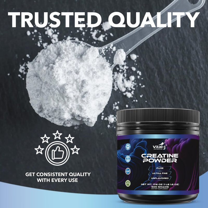 120 Servings Pure Micronized Creatine Monohydrate Powder, Amino Acid Powder - Support Muscles, Cellular Energy and Cognitive Function - Gluten-Free, Unisex, Keto 21.2 Oz