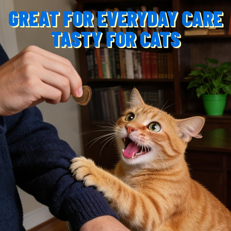 Just Try 300 Bites Vision Care Bites with Taurine For Cats Healthy Cat Treats - Support Eye Health & Vision Function - Cat Supplements 6.35 oz