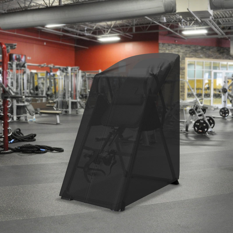 AKEfit Inversion Table Cover - Dustproof and Waterproof Inversion Equipment Protection Covers with Zipper,Fit Most Inverter Table-Indoor or Outdoor,28.3''L x 47''W x 63''H-Black Black