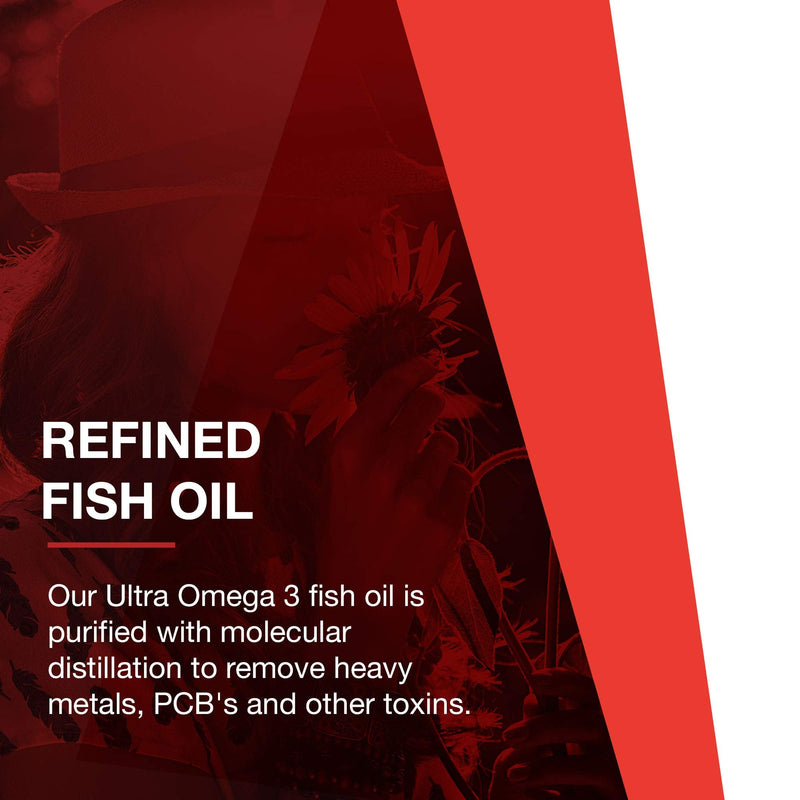 PROTOCOL FOR LIFE BALANCE Ultra Omega-3, Fish Oil, EPA DHA, 90 Softgels | Fish Oil for Brain Support Heart and Nervous System Health*, EPA DHA Omega Supplement, Non-GMO and Halal