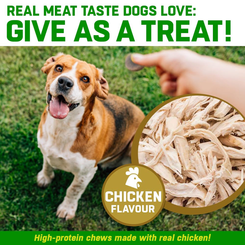 Anti Itch Chews for Dogs | Allergy Relief with Quercetin | 10-in-1 Probiotics, Omega 3, Colostrum & Astragalus | Real Meat Soft Chews, Grain Free | 150 Chews
