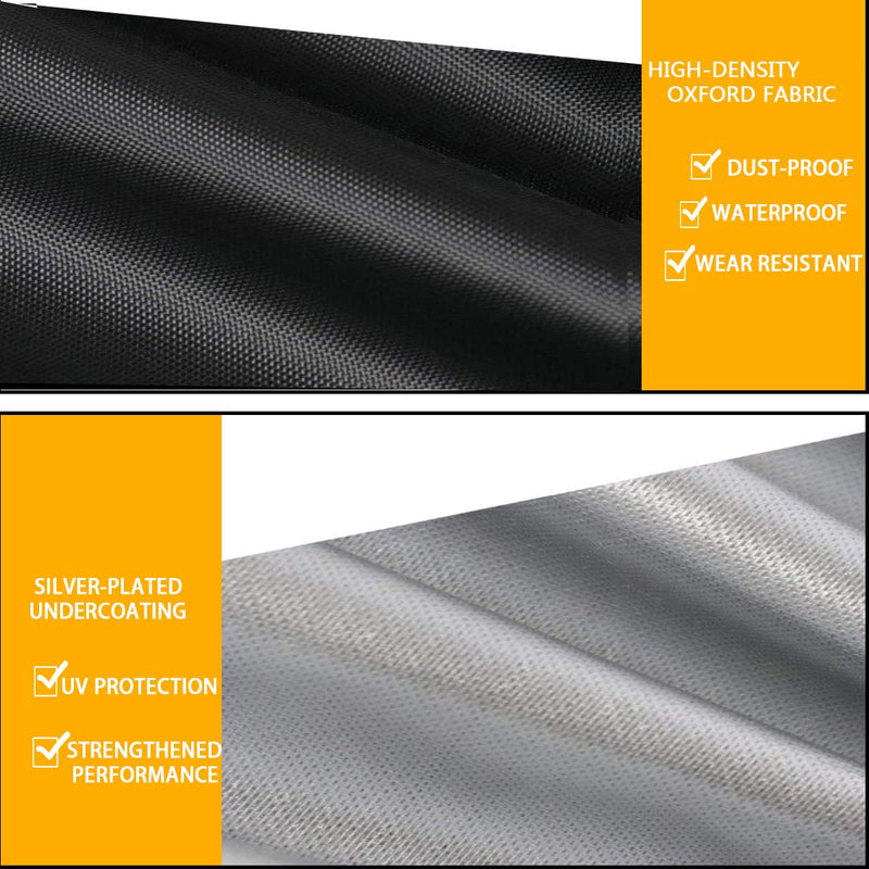 POMER Treadmill Covers, Dustproof Waterproof Non-Folding Running Machine Protective Cover with Zipper - Ideal for Indoor Outdoor Home Treadmill Use Silver