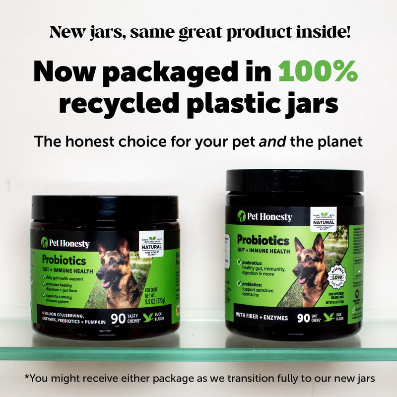 Pet Honesty Probiotics for Dogs + Dental Powder for Teeth Cleaning & Plaque Removal, Dog Probiotics for Gut Health, Diarrhea, Bowel Support & Itch Relief - PawsPlanet Australia