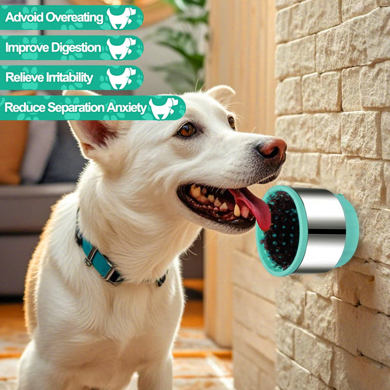 2 in 1 Slow Feeder Dog Bowls - Dog Slow Feeder Bowl with Lick Mat for Double Slowing Down Eating, Silicone Dog Treat Bowls with Non-Slip Suction Cup, Anxiety Relief Feeder Dog Bowls for Large Breed - BeesActive Australia