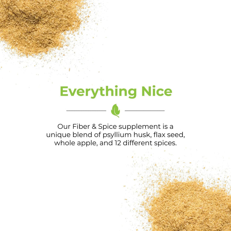 Balance of Nature Fiber & Spice, Psyllium, Flax & Turmeric, 30 Servings | Made with Psyllium Husk, Flax Seed, Turmeric, Apple to Support Digestive Health and Everyday Wellness 14 Ounce (Pack of 1)