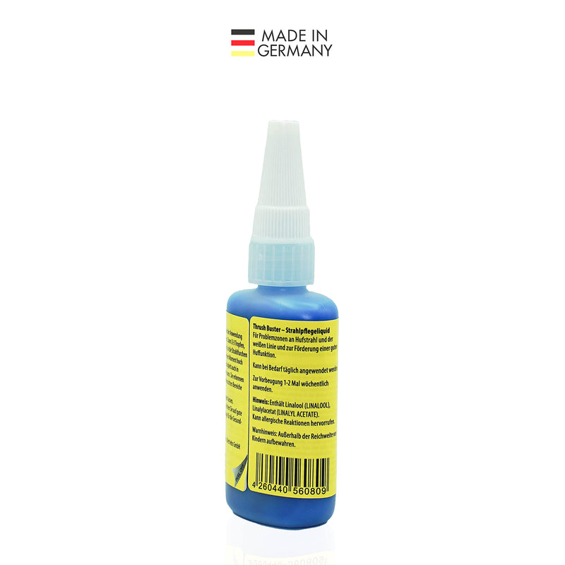 Gustav Optenplatz Thrush Buster Liquid Special, hoof care for horses, intensive frog care for thrush on the hoof horn with horn-strengthening effect, easy to apply, without biocide, anti-doping (59ml) - BeesActive Australia