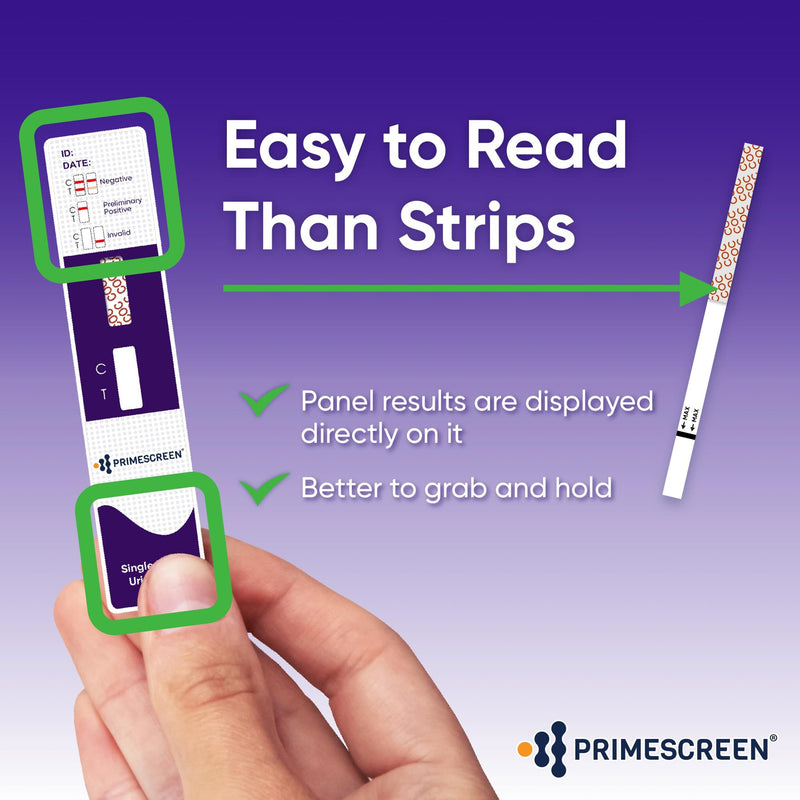 Prime Screen Cocaine Urine Test Card - Detect COC in Urine with 300 ng/mL Cutoff Level - Single Panel Drug Test Kit - 10 Pack - BeesActive Australia
