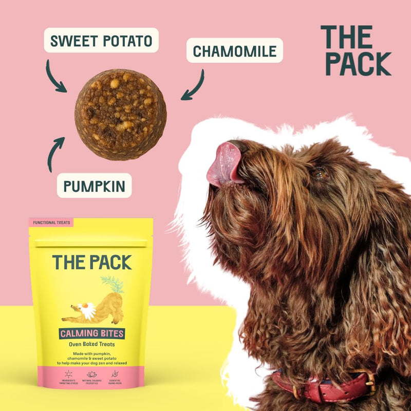 THE PACK Functional Treats: Vet-formulated, allergy-friendly Calming Bites - (8 x 100g packs) 8 x 100g packs