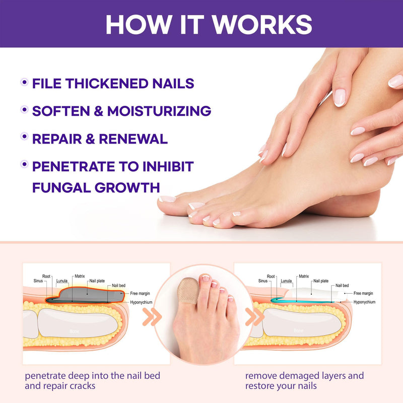Extra Strength Toenail Fungus Treatment Patches: Nail Fungus Treatment for Toenail Fingernails - Nighttime Fungal Nail Patches Fungal Nail Repair - 21 patches 21 Patches Middle