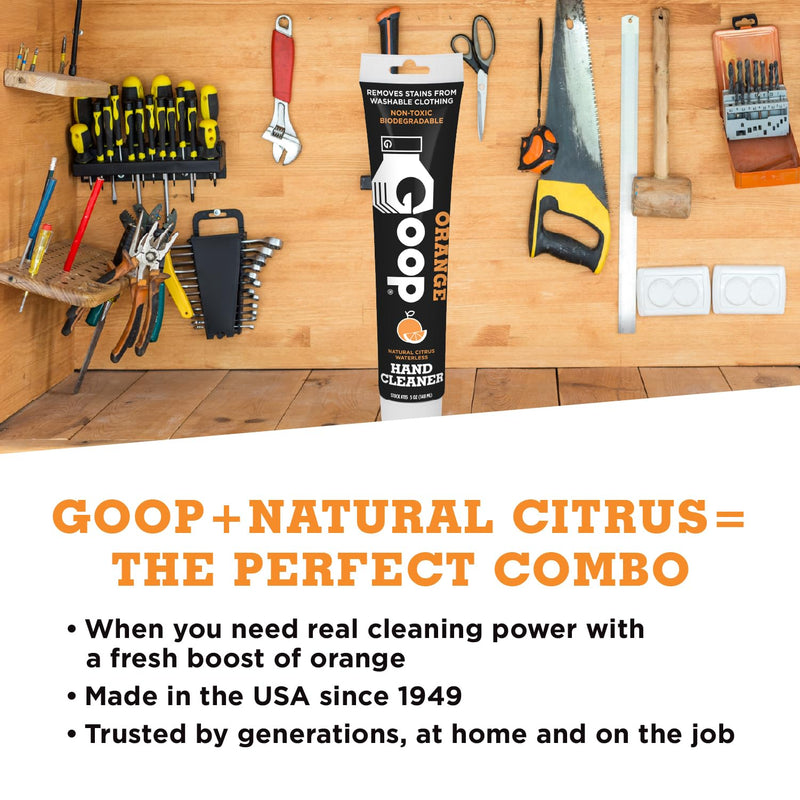 GOOP Orange Multi-Purpose Waterless Hand Cleaner and Stain Remover - 5 oz Tube - BeesActive Australia