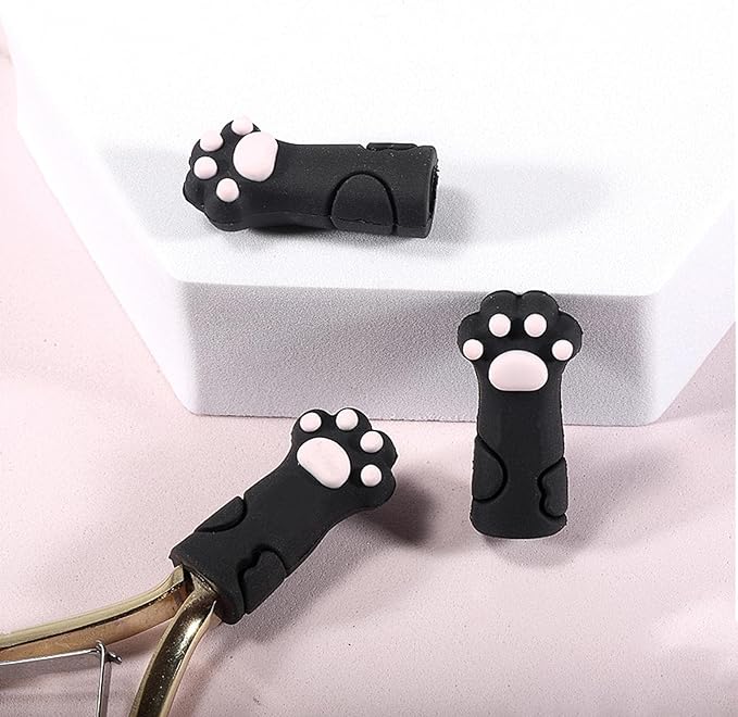 Cute Cat Paw Shape Silicone Nippers Cover | Nipper Cover Protective Sleeve | Manicure Pedicure Tool Protector Anti-Drop Protective Cap for Nail Cuticle Scissors Qyew - BeesActive Australia