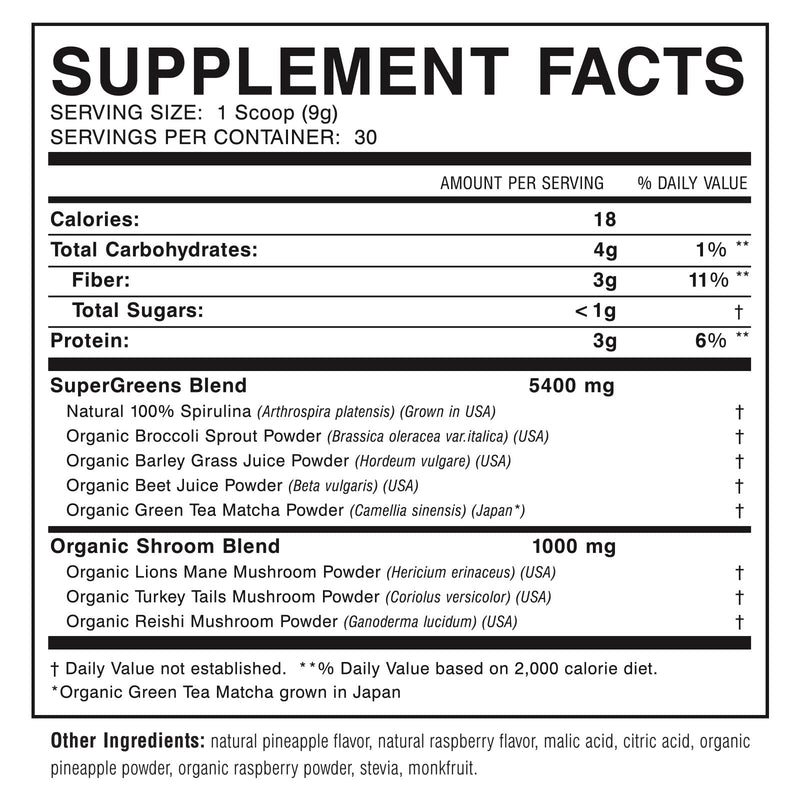 Myogenix MyoVite Super Greens Supplement Powder - Super Greens Powder for Men and Women, Daily Vitamin Supplement for Optimum Nutrition, Grown in USA - Organic Supplements, 30 Servings