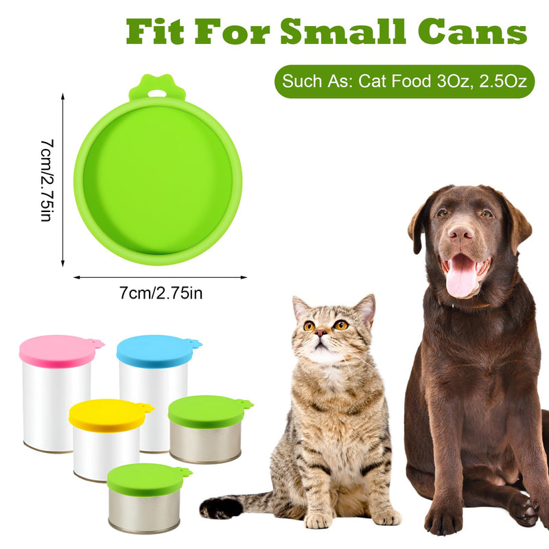 6pcs Cat Food Can Lids Silicone Pet Food Can Lids Food Can Covers for Dog and Cat Food Can Top Cat Food Can Covers Lids for Most Standard Size (Universal Size) - BeesActive Australia