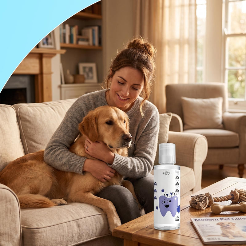 2 PCS PawBright Dental Plus,Natural, Odorless & Flavorless Teeth Cleaning Mouthwash to Fight Tartar,Promote Healthy Gums & Freshen Breath,Easy Daily Use for all Pet