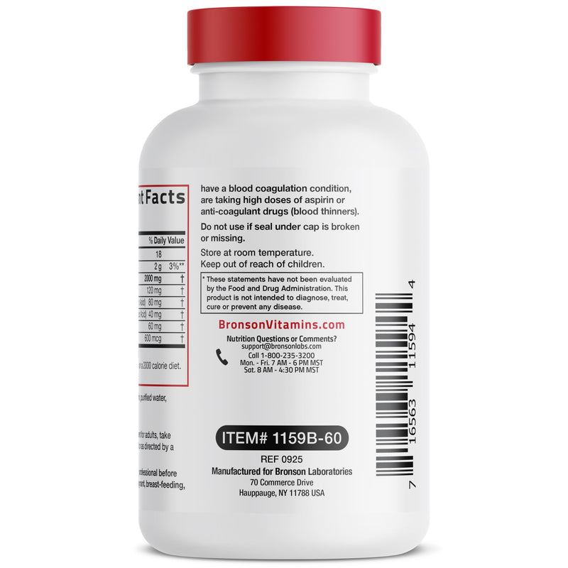 Bronson Antarctic Krill Oil 2000 mg with Omega-3s, 60 Softgels | Heavy Metal Tested, with EPA, DHA, Astaxanthin and Phospholipids, Non-GMO, Gluten Free, Soy Free 60 Count (Pack of 1)