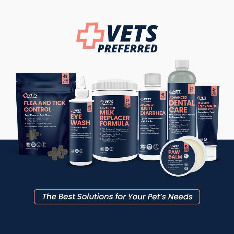 Vets Preferred Flea and Tick Prevention for Dogs Chewable - Daily Defense Without Harsh Chemicals - Immune Support & Antioxidant Protection - Beef Flavored - 90 Soft Chews