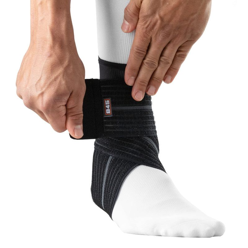 Shock Doctor Ankle Sleeve with Compression Wrap Support Medium Black - BeesActive Australia