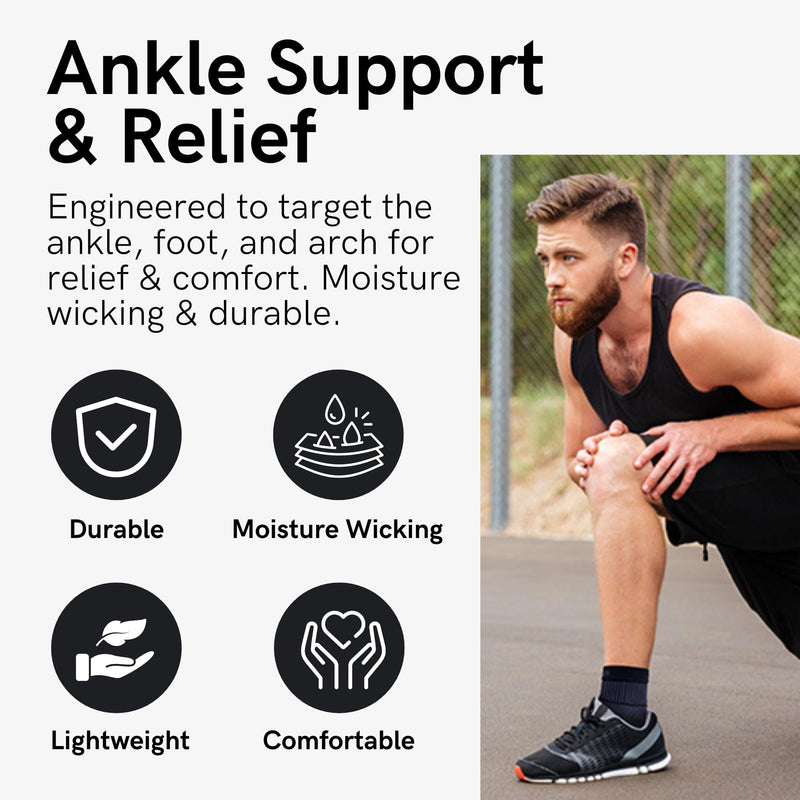 Zensah Ankle Support - Compression Ankle Brace - Running, Soccer, Sports - Ankle Sleeve Helps Sprains, Tendonitis, Pain Medium Beige - Pair