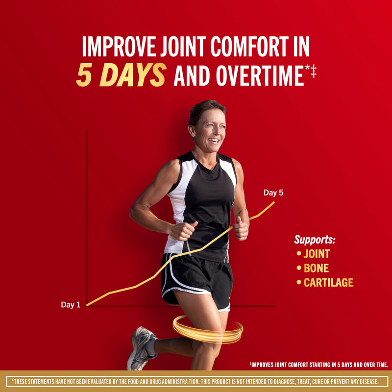 Move Free Advanced Pro Joint Support TamaFlex Glucosamine, Vitamin D3-90ct | 5-Day Joint Health Supplement tablets with Turmeric Curcumin & Tamarind, Bone Strength, Cartilage, Knee Range of Motion