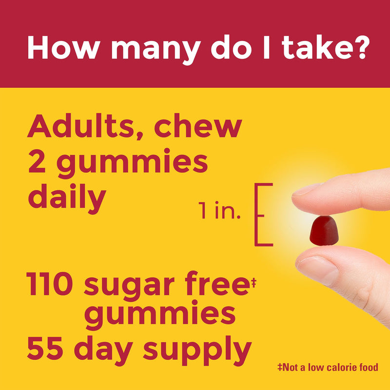 Nature Made Zero Sugar Vitamin D3 Gummies 2000 IU (50 mcg) per Serving, Immune, Bone, Teeth & Muscle Support Supplement, 110 Sugar Free Vitamin D Gummies, 55 Day Supply - BeesActive Australia