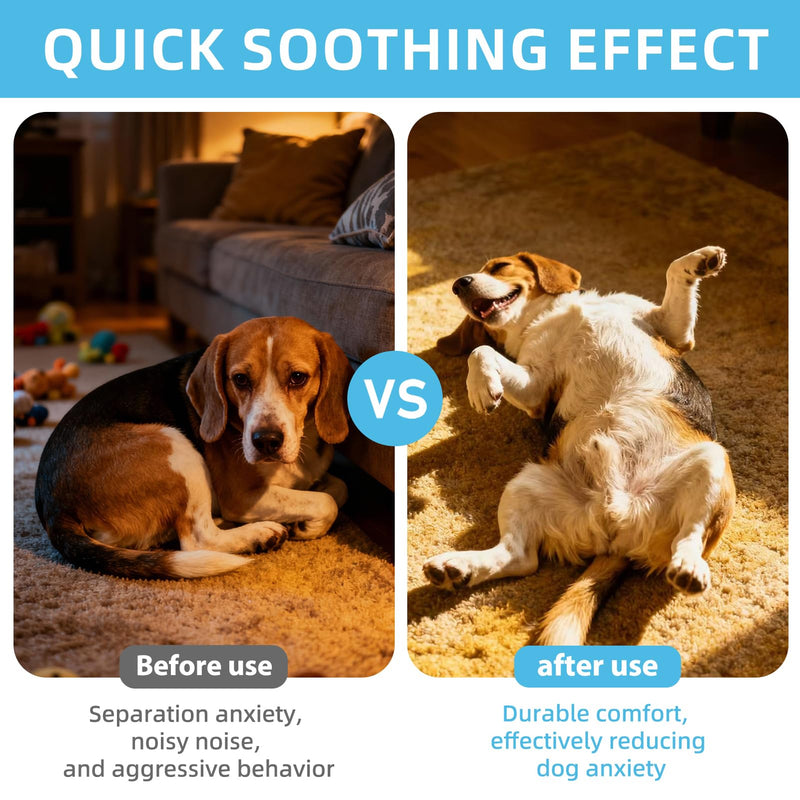 sofun Dog Calming Plug In Diffuser Kit - 1 Diffuser + 2 Refills, 60 Days Dog Anxiety Relief Pet Calming Plug In for Separation Stress & Loud Noises