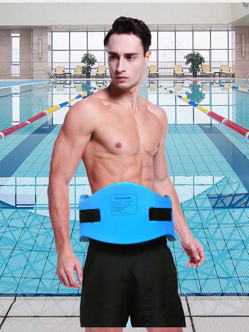 EVA Swimming Floatation Exercise Belt, Adjustable Swim Training Equipment Belt Outdoor Swim Training Tools for Adult and Kids Size M - Blue - 1PC - BeesActive Australia