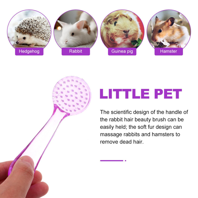 4pcs Pet Hair Comb Hamster Hair Grooming Cleaning Pet Animal Bathing for Guinea Pig Chinchilla Ferret (Random Color) Cleaning Tool - BeesActive Australia