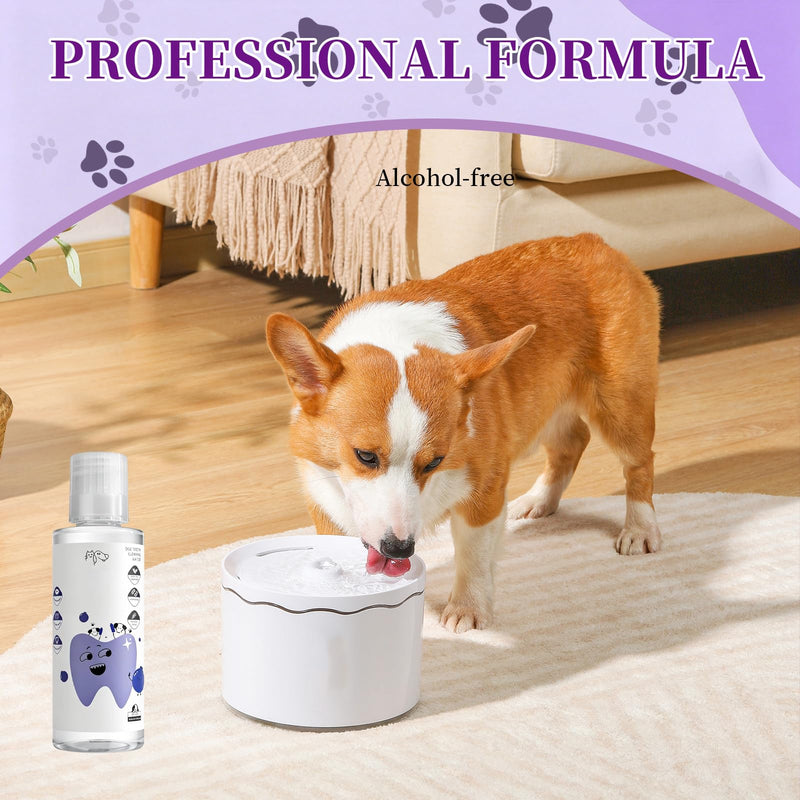 2 PCS PawBright Dental Plus,Pet Oral Care,Natural Flavorless Teeth Cleaning Mouthwash to Fight Tartar,Promote Healthy Gums & Freshen Breath,for all Pet