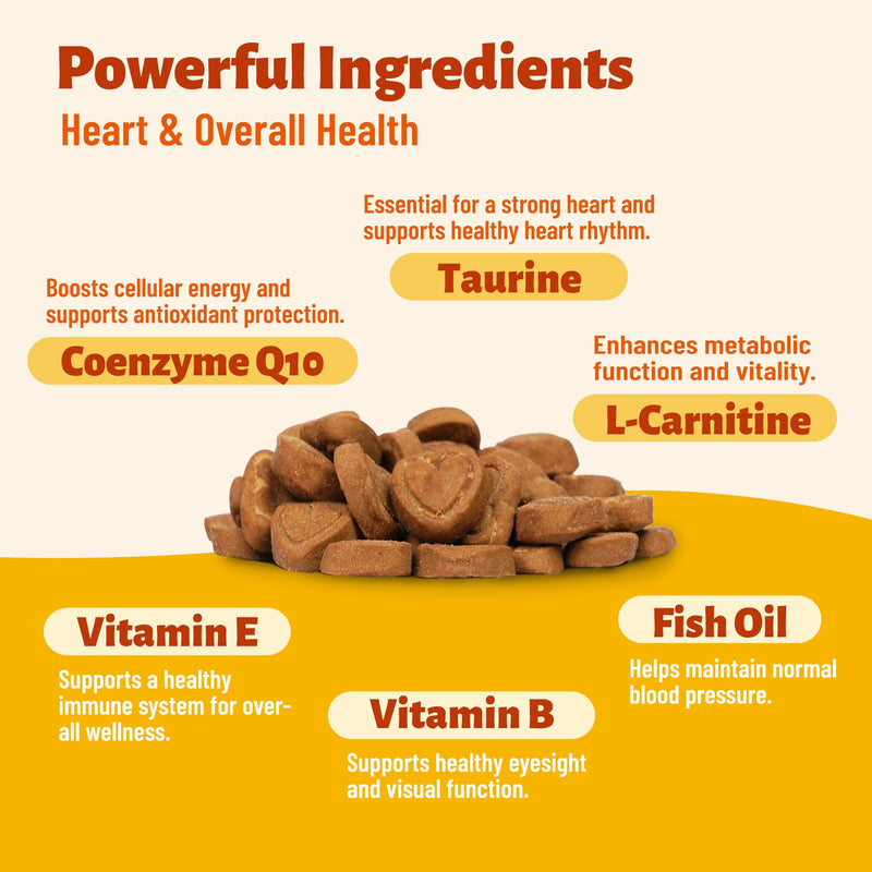 20% Taurine for Dogs with CoQ10, Vitamins & L-Carnitine - Vet-Formulated Taurine Supplement for Dogs for Heart Health & Vitality, Fish Oil Added for Skin & Coat, 7.76oz